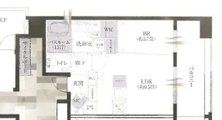 オープンレジデンシア薬院南 【8階】の間取り