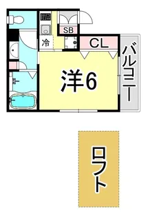 兵庫県西宮市岡田山【マンション】の間取り