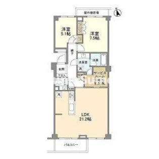 PATH世田谷下馬【2階】の間取り