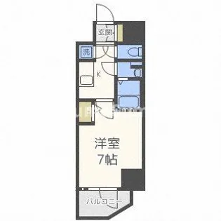 エスリード難波THE FIRST【15階】の間取り