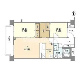 FULL HOUSE GAKUGEI DAIGAKU【3階】の間取り