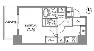 アドバンス上町台シュタット【4階】の間取り