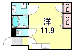 兵庫県神戸市兵庫区上三条町【マンション】の間取り