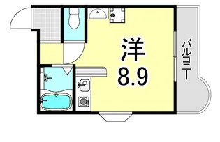 兵庫県西宮市霞町【マンション】の間取り