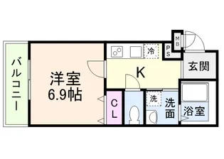 フジパレス甲子園口ノース【2階】の間取り