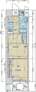 レシオス神戸クラルス【3階】の間取り