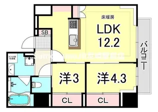 アーバネックス塚口【4階】の間取り