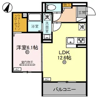 バレンティア【2階】の間取り