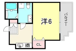 兵庫県神戸市灘区岸地通2丁目【マンション】の間取り