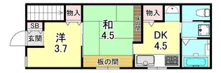 神若ビル【1階】の間取り