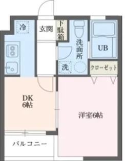 ウィンベルデュエット恵比寿4【1階】の間取り