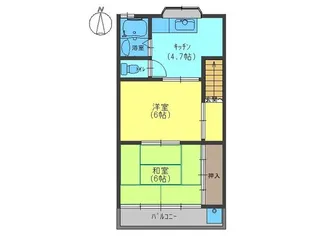 吉田ハイツ【2階】の間取り