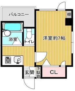 兵庫県神戸市中央区東雲通4丁目【マンション】の間取り