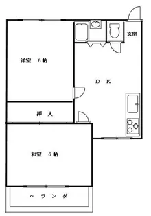 クレーン奥山【3階】の間取り