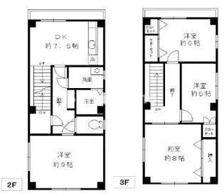兵庫県神戸市灘区友田町4丁目【一戸建】の間取り
