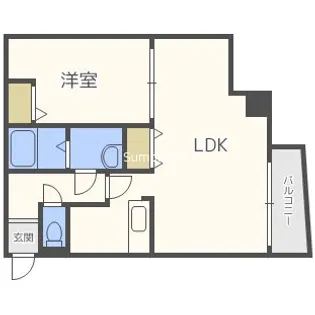 W.O.B HONMACHI-WEST【4階】の間取り