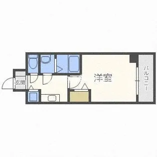 プレサンス難波駅前【3階】の間取り