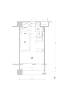 エンクレスト博多EXCEED【7階】の間取り