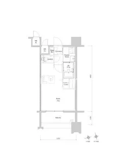 エンクレスト博多EXCEED【9階】の間取り