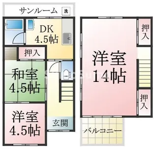 兵庫県神戸市垂水区北舞子1丁目【一戸建】の間取り