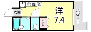 兵庫県尼崎市東園田町5丁目【アパート】の間取り