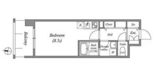 レジディア靭公園【9階】の間取り