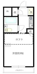 1Rの間取り画像