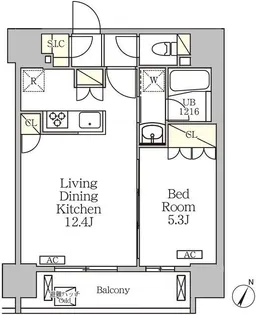 ジオエント白金台【7階】の間取り