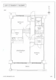 ソサエティ柿の木坂アネックス【5階】の間取り