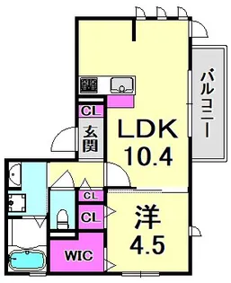 兵庫県西宮市鳴尾町2丁目【アパート】の間取り