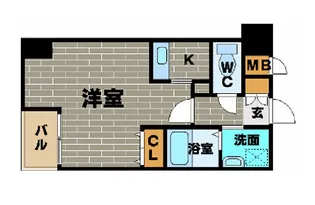 ダイドーメゾン大阪本町EAST【8階】の間取り