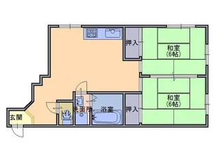 川本興産ビル【4階】の間取り