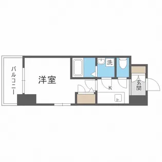 エスリード難波ステーションプラザ【8階】の間取り
