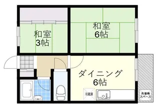 大石北町マンション【3階】の間取り