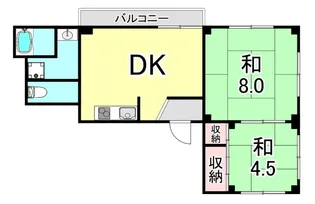 兵庫県神戸市長田区片山町1丁目【マンション】の間取り