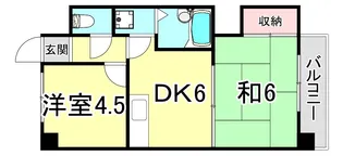 兵庫県神戸市長田区駒ケ林町3丁目【マンション】の間取り
