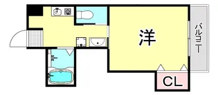 兵庫県西宮市江上町【マンション】の間取り