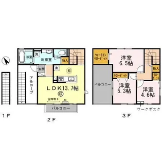 グランアヴァンティⅡA棟の間取り