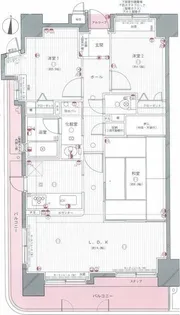 福岡県福岡市中央区舞鶴1丁目【マンション】の間取り