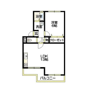 西本マンション【3階】の間取り