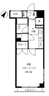 クレール目黒【3階】の間取り