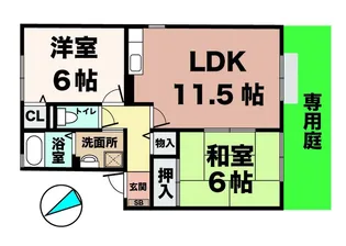 パルティール【1階】の間取り