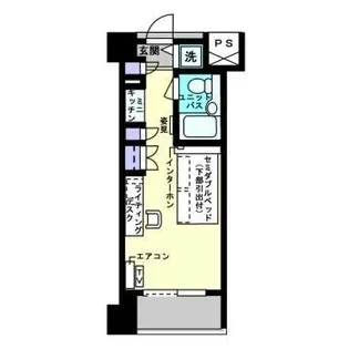 福岡県福岡市博多区博多駅前1丁目【マンション】の間取り