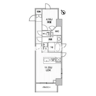 シーズンフラッツ柿の木坂【3階】の間取り