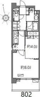 オーブレジデンス神南【7階】の間取り