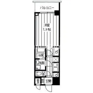 1Kの間取り画像