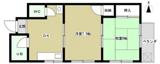 下沢マンション【4階】の間取り