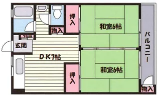 兵庫県神戸市灘区大和町3丁目【マンション】の間取り