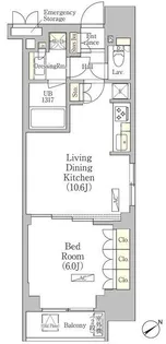パークヴィラ恵比寿【9階】の間取り