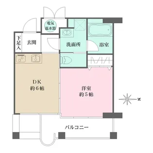 チェリービュウ芦屋川【3階】の間取り